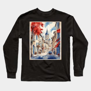 Laval France Vintage Travel Poster Tourism Long Sleeve T-Shirt